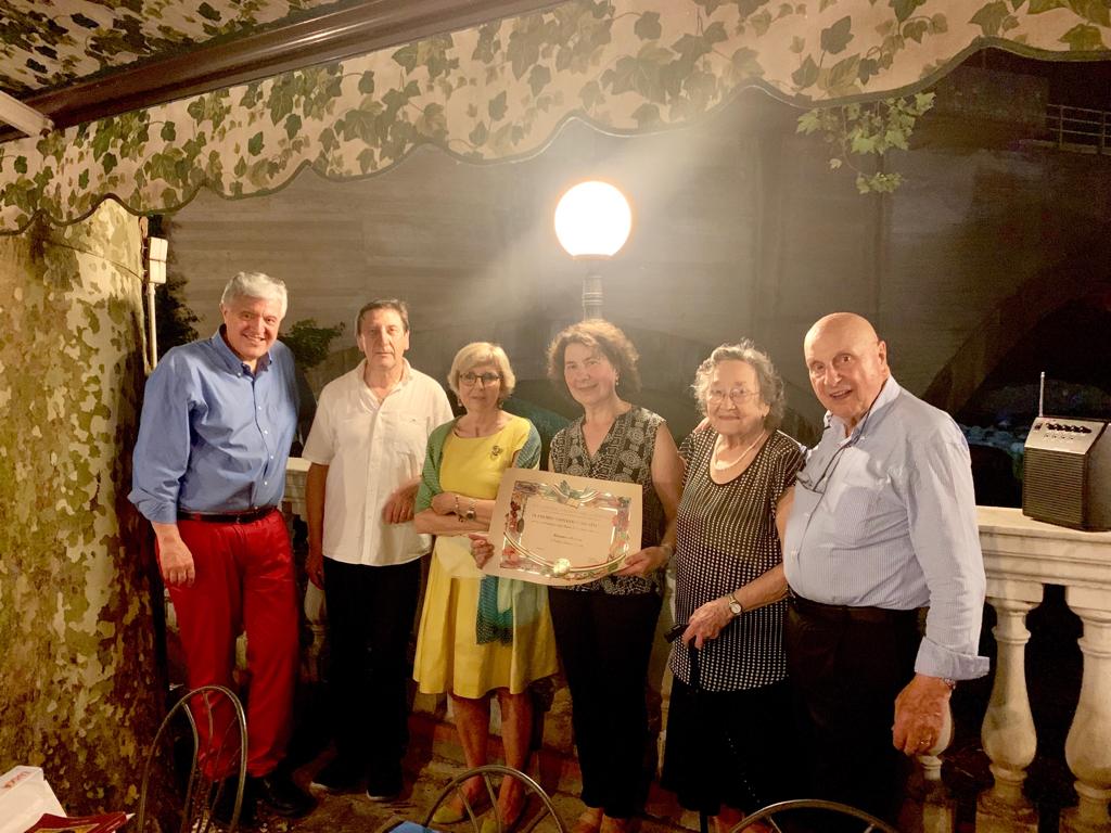 Al ristorante Erasmo il premio Giovanni Nuvoletti
